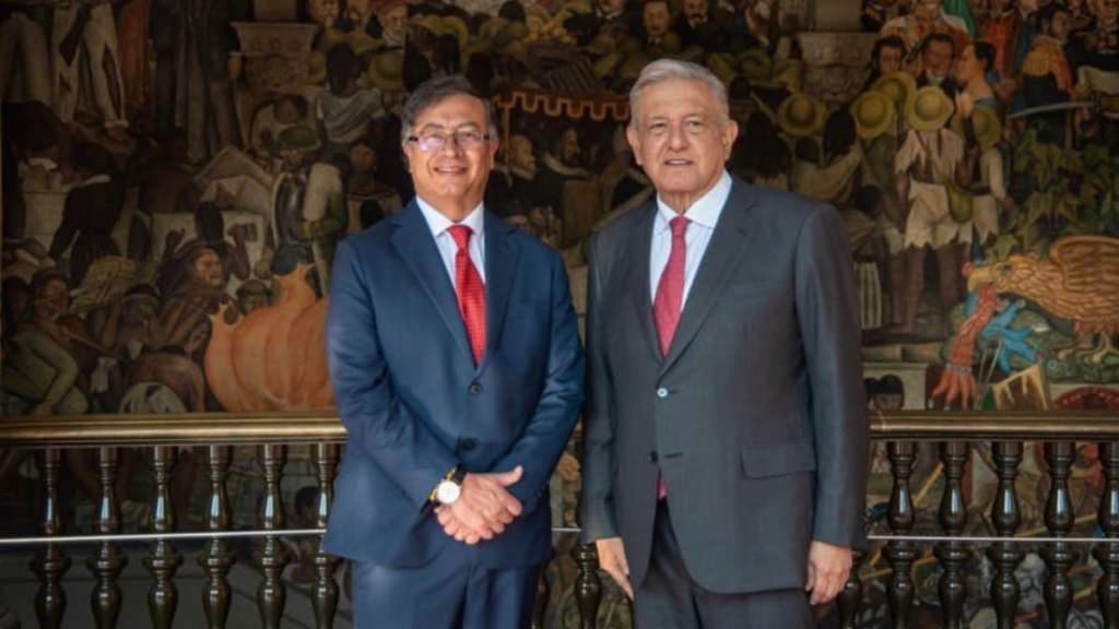 Gustavo Petro elogia el balance de gestión de Andrés Manuel López&nbsp;Obrador