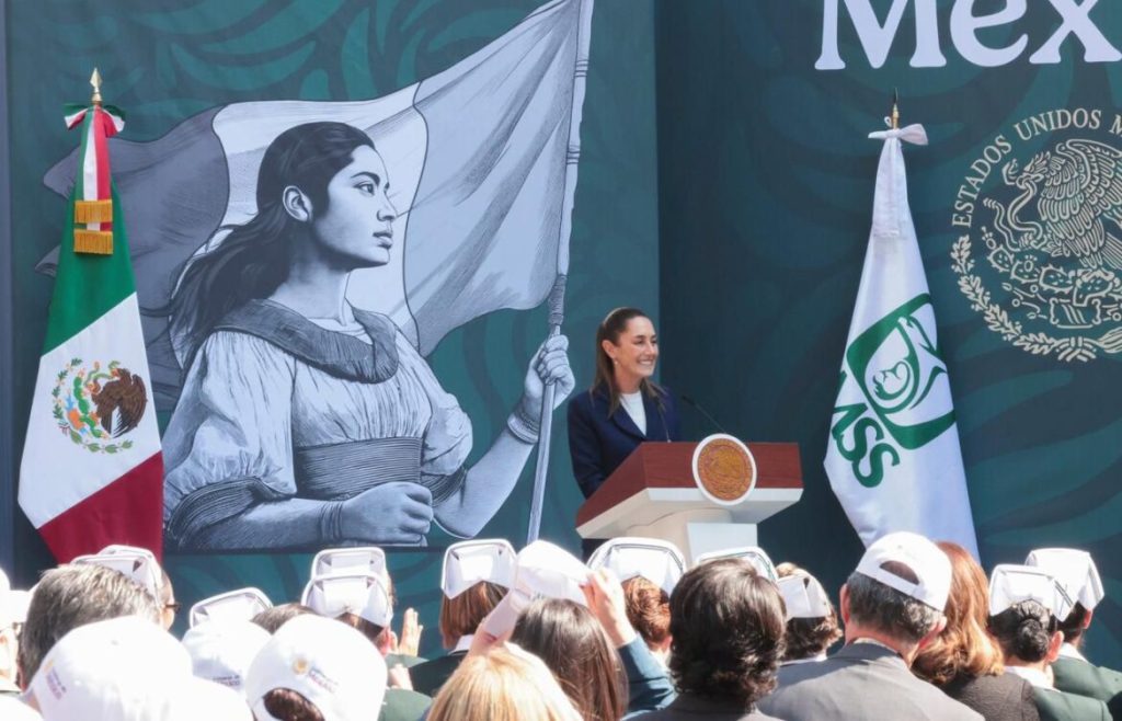 Presidenta resalta prioridades del IMSS: derechos laborales, IMSS Bienestar y salud casa por&nbsp;casa